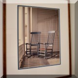 A06. Framed porch photograph. 